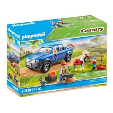 PLAYMOBIL® Country Maréchal-ferrant et véhicule, 70518