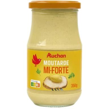 Auchan Moutarde Mi Forte, 350g