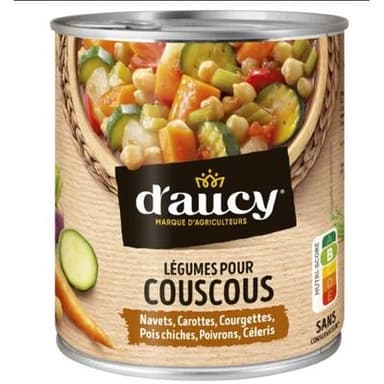 D'aucy Légumes pour couscous, 800g