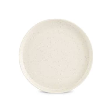 Collection Dot Assiette plate vanille, 19,5 cm