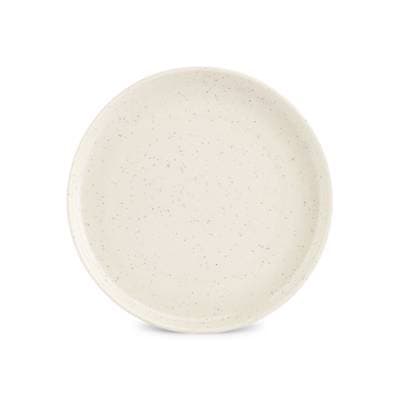 Collection Dot Assiette plate vanille, 19,5 cm