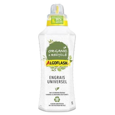 Algoflash Engrais Liquide Universel 100% Végétal - Organic & Recyclé, 1L
