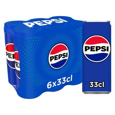 Pepsi Soda cola classique, 6x33cl