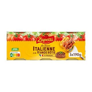 Zapetti Sauce italienne à la viande rôtie, 3x190g