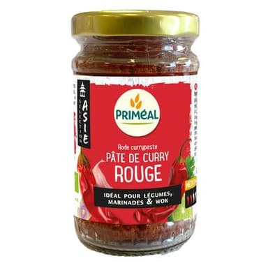 Priméal Pâte de Curry Rouge bio, 120g