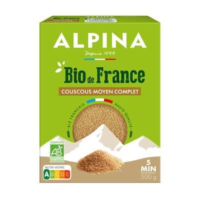Alpina Savoie Couscous complet grains moyens bio, 500g
