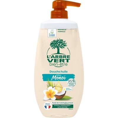 L'Arbre Vert Bien-Etre Gel Douche Huile Monoï, 720ml