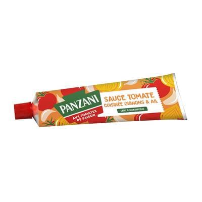 Panzani Sauce tomate cuisinée oignons et ail en tube, 180g