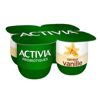 Activia Yaourt vanille bifidus, 4x125g