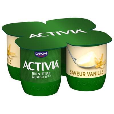 Activia Yaourt vanille bifidus, 4x125g