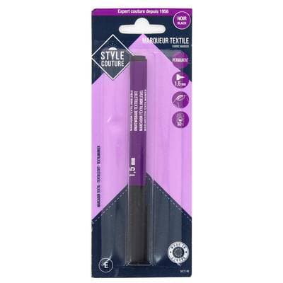 Style couture Feutre marqueur textile noir