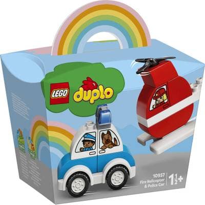 5702016911282 - LEGO® DUPLO® - 10957- Hélicoptère des pompiers et la voiture de police