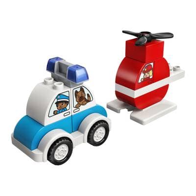 5702016911282 - LEGO® DUPLO® - 10957- Hélicoptère des pompiers et la voiture de police