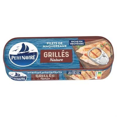 Petit Navire Filets de Maquereaux Grillés Nature, 110g