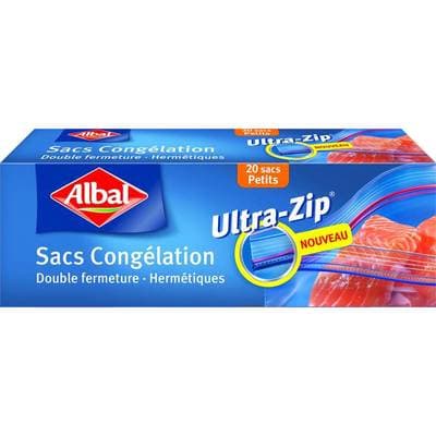 4008871201782 - Albal - Sacs congélation ultra-zip PM - 1 litre