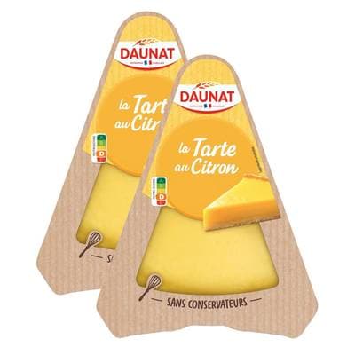 DAUNAT Tarte au citron, Lot de 2x90g