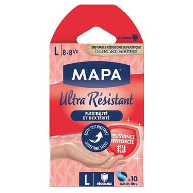 Mapa Gants haute résistance L (taille grand), 10 gants