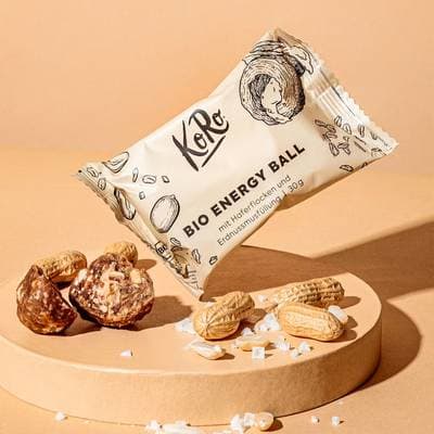 Koro Energy Ball à la purée de cacahuètes salée bio, 30g