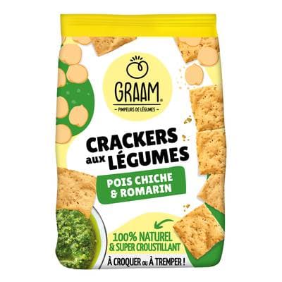 Graam Crackers Pois Chiche et Romarin, 85g
