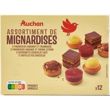 Auchan Assortiment de mignardises, 12 pièces - 156g