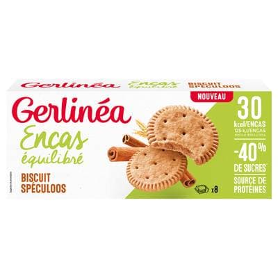 Gerlinéa 24 Biscuits Encas saveur Spéculoos, 156g