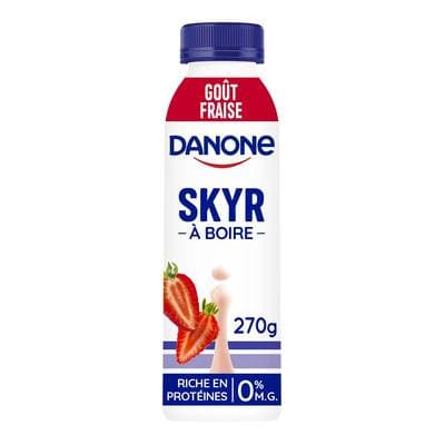 Les Danone Du Monde Skyr à boire fraise 0%mg, 270g