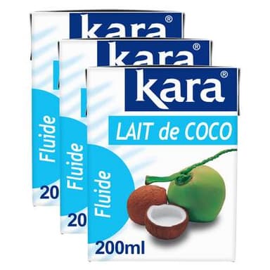 Kara Lait de coco, Lot de 3x20cl