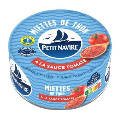 Petit Navire Miettes de Thon à la Tomate, 230g