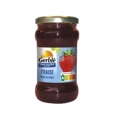 Gerblé Sans Sucres Ajoutés Fraise à tartiner -89% de sucres en moins, 320g