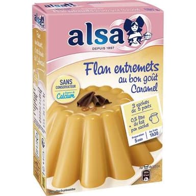 Alsa ALSA preparation flan caramel 180g, 180g