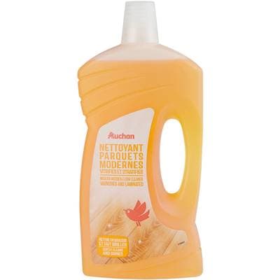 Auchan Nettoyant liquide parquets stratifiés et classiques, 1L