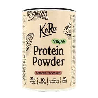 Koro Protéines en poudre vegan saveur chocolat pour boisson, 300g