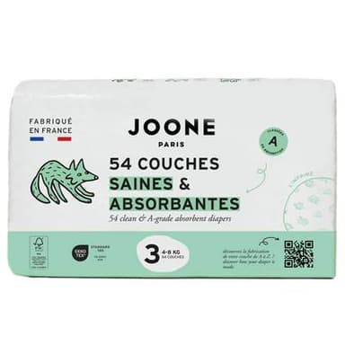 Joone Couches Bébé T3 4-8kg, 54 couches
