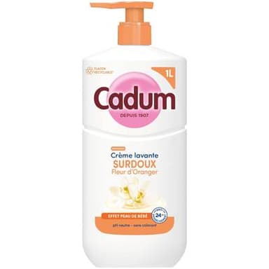 Cadum Crème lavante surdoux fleur d'Oranger, 1L
