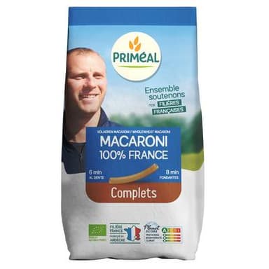 Priméal Macaroni complet, bio, 500g