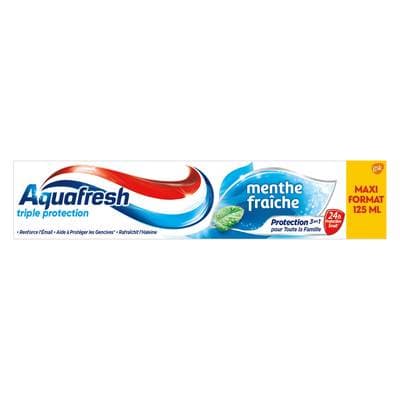 Aquafresh Dentifrice Menthe Fraîche Triple Action, 125ml