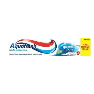 Aquafresh Dentifrice Menthe Fraîche Triple Action, 125ml