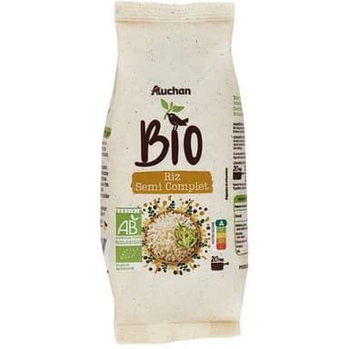 Auchan BIO Riz semi-complet Bio, 500g