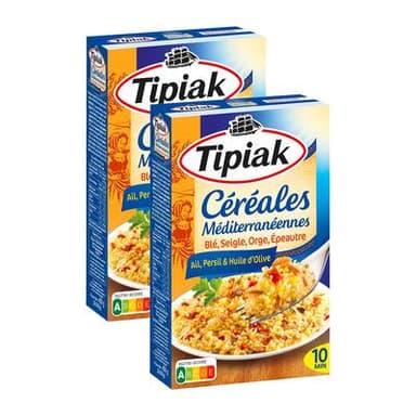 Tipiak Céréales à la Méditerranéenne, Lot de 2 -2x200g