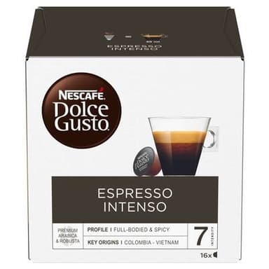 Nescafe Dolce Gusto Café Espresso Intenso Intensité 7, 16 capsules