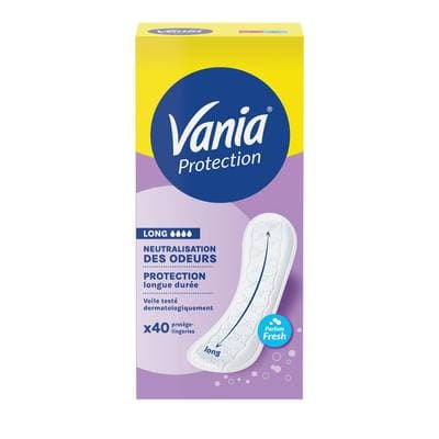 Vania Protège-slips Long Neutralisation Des Odeurs Protection, 40 pièces