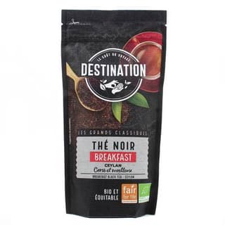 Destination Thé vrac noir breakfast bio, 100g