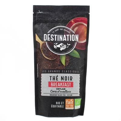 Destination Thé vrac noir breakfast bio, 100g