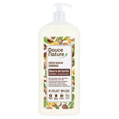 Douce Nature Crème de douche surgras karité, 1L