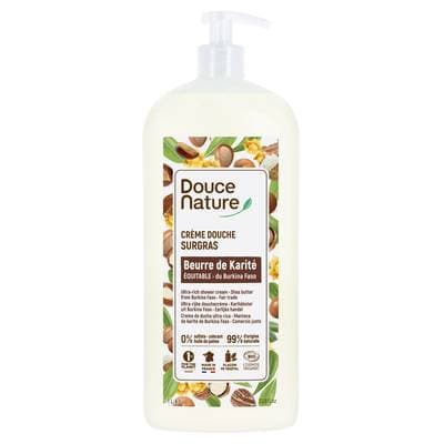 Douce Nature Crème de douche surgras karité, 1L