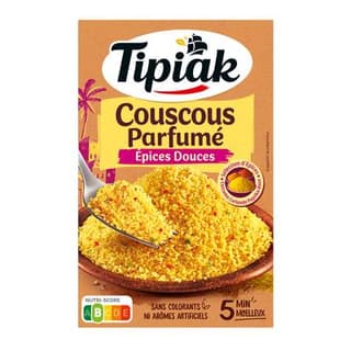 Tipiak Graines de couscous parfumées aux épices douces, 500g