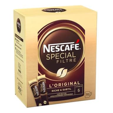 Nescafé Café Soluble en Sticks, 70 sticks