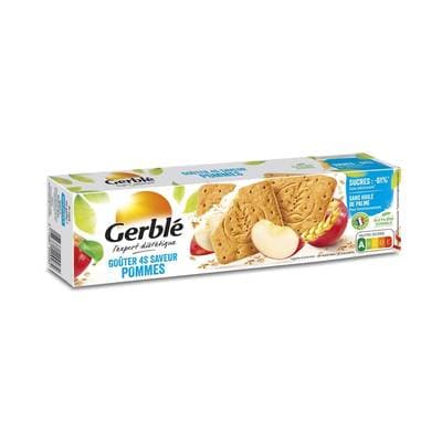 Gerblé Teneur Réduite 20 Goûters 4S aux pommes -61% de sucres en moins, 360g