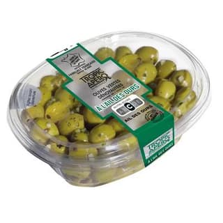 Tropic Apéro Olives vertes dénoyautées à l'ail des ours, 200g