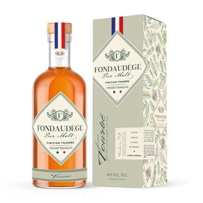 Fondaudege Whisky pure malt finition tourbée 40°, 70cl
